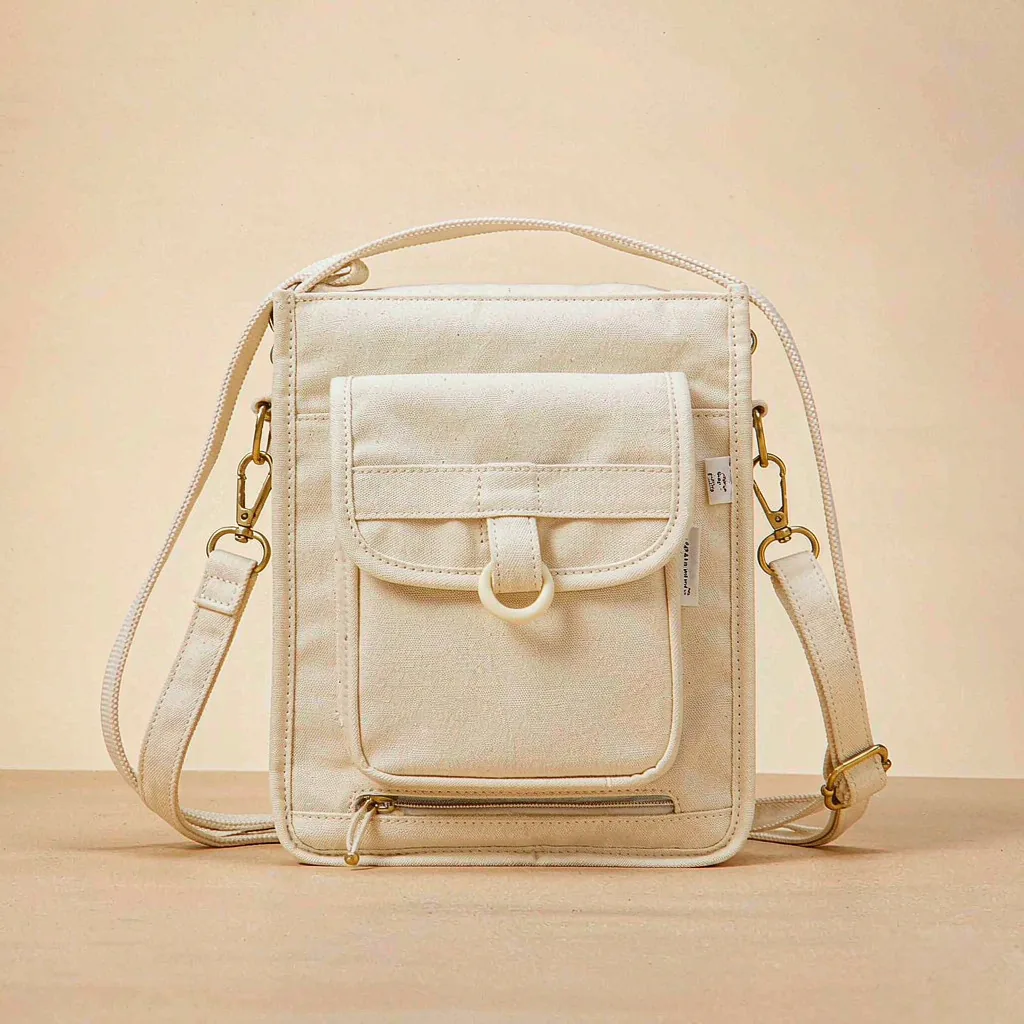Canvas Crossbody Bag - Sweet Pea